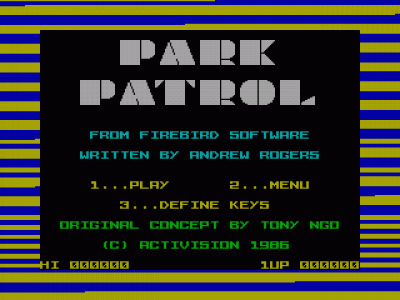 Park Patrol (1987)(Firebird Software) (USA) Game Cover